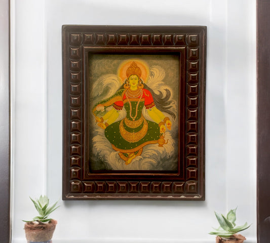 Kaveri Devi Gold Leafed Art with wooden frames