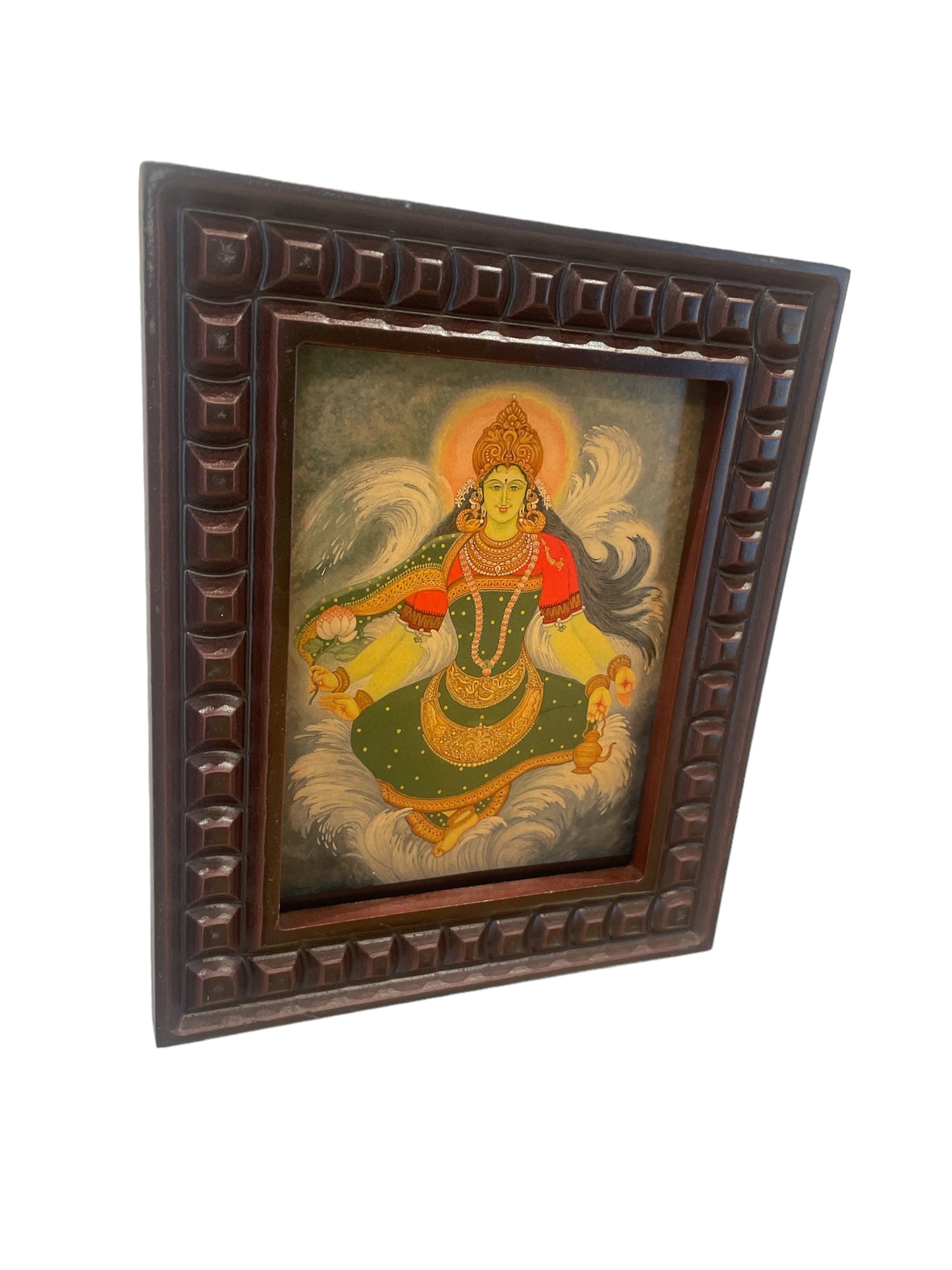 Kaveri Devi Gold Leafed Art with wooden frames