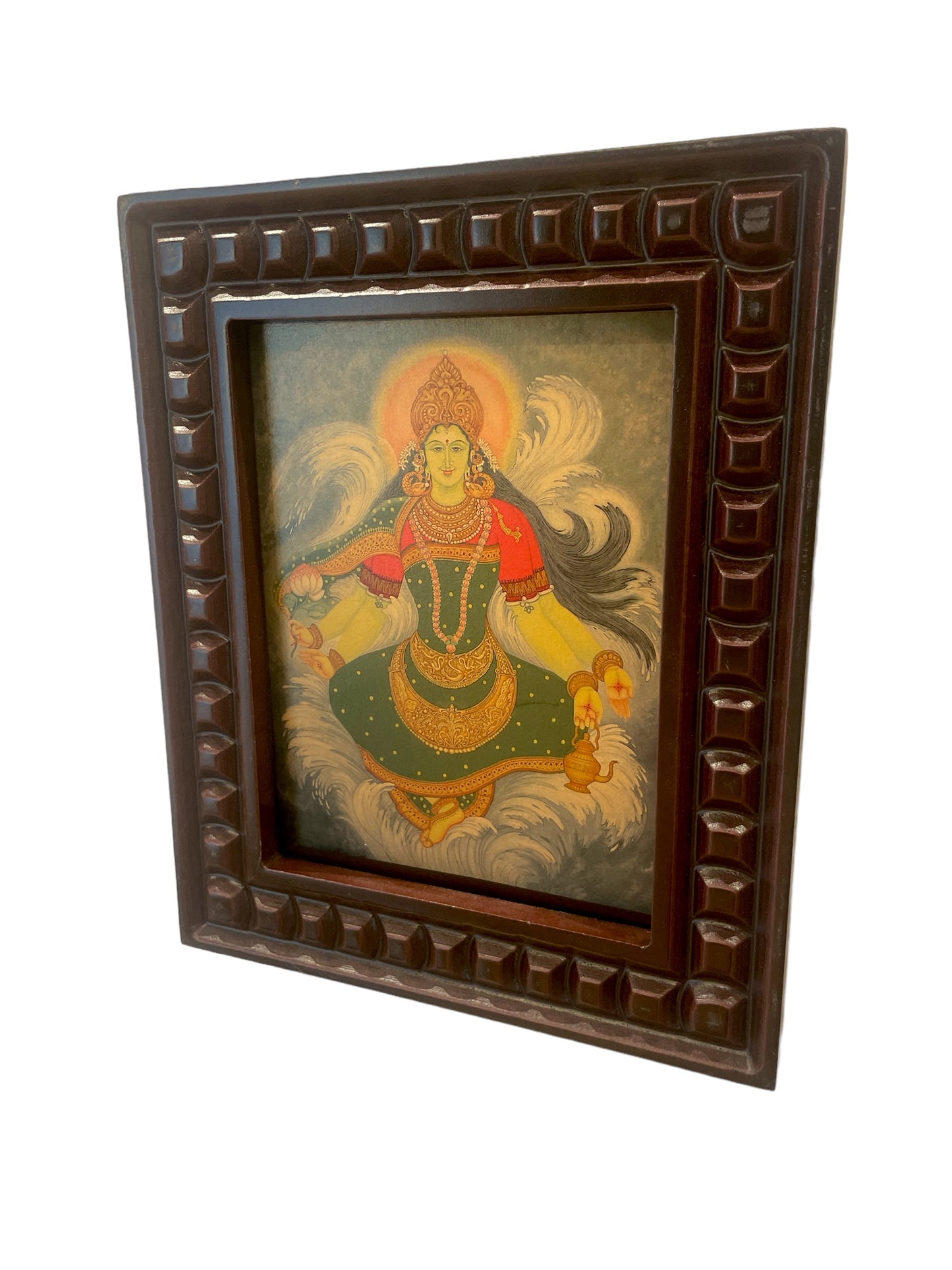 Kaveri Devi Gold Leafed Art with wooden frames