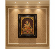 Kubera Gold Leafed Art With Wooden Frame