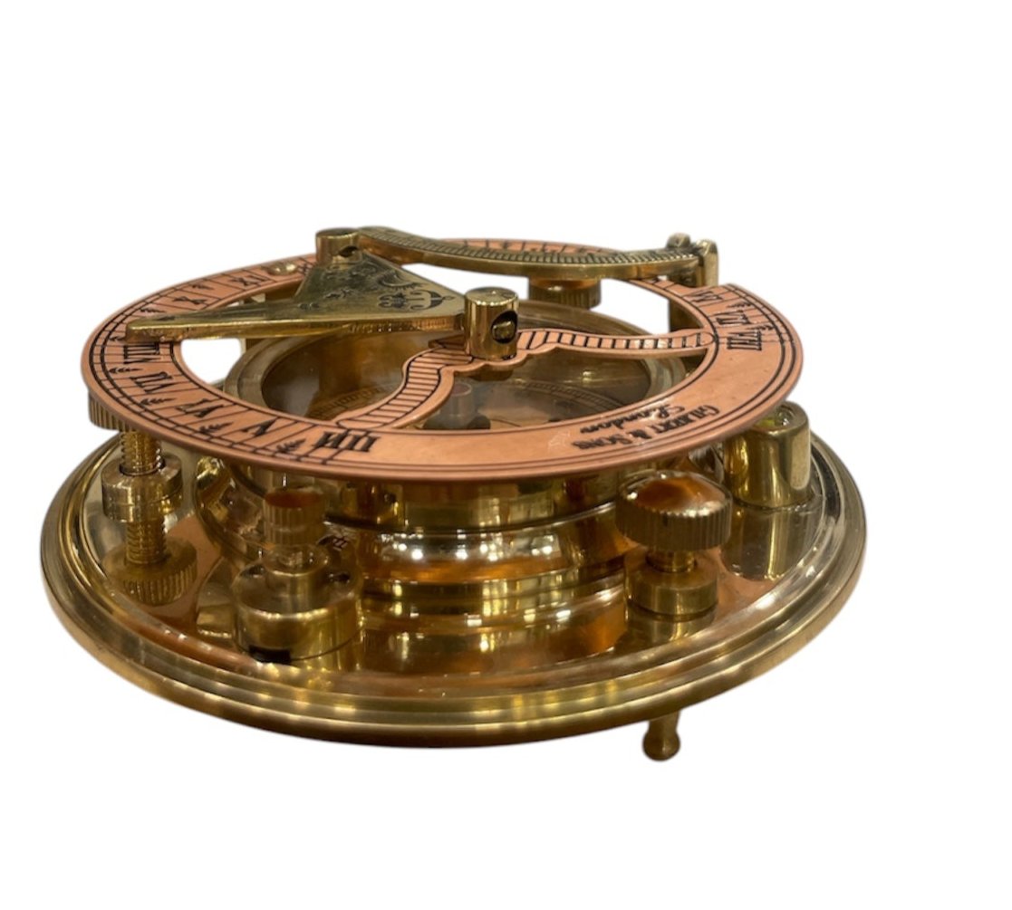 Brass & Copper Sundial Compass