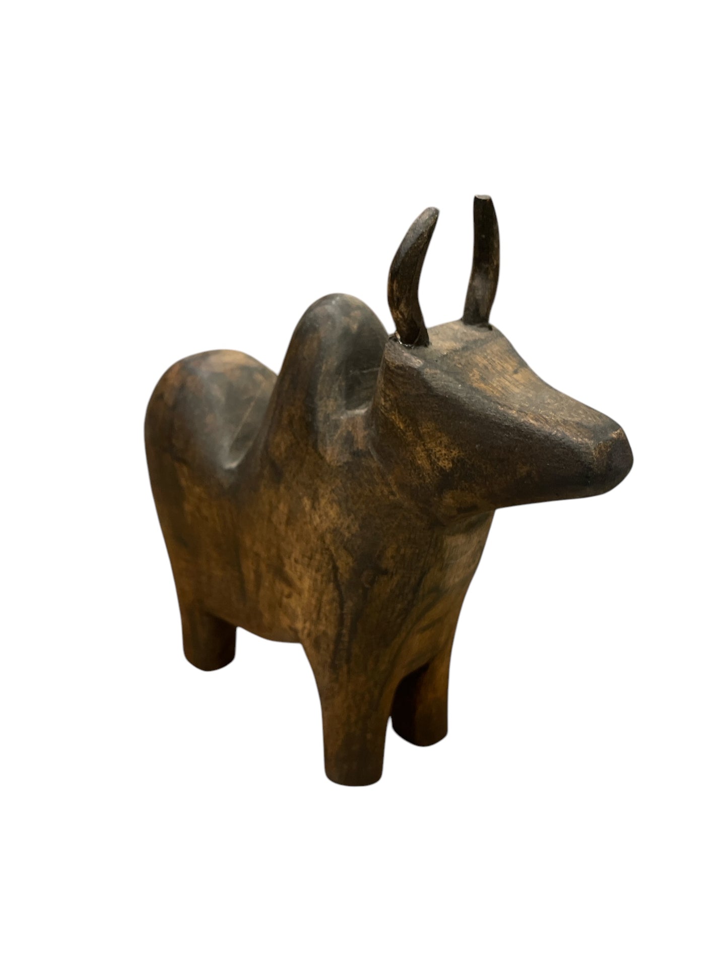 Wooden Bull Curio