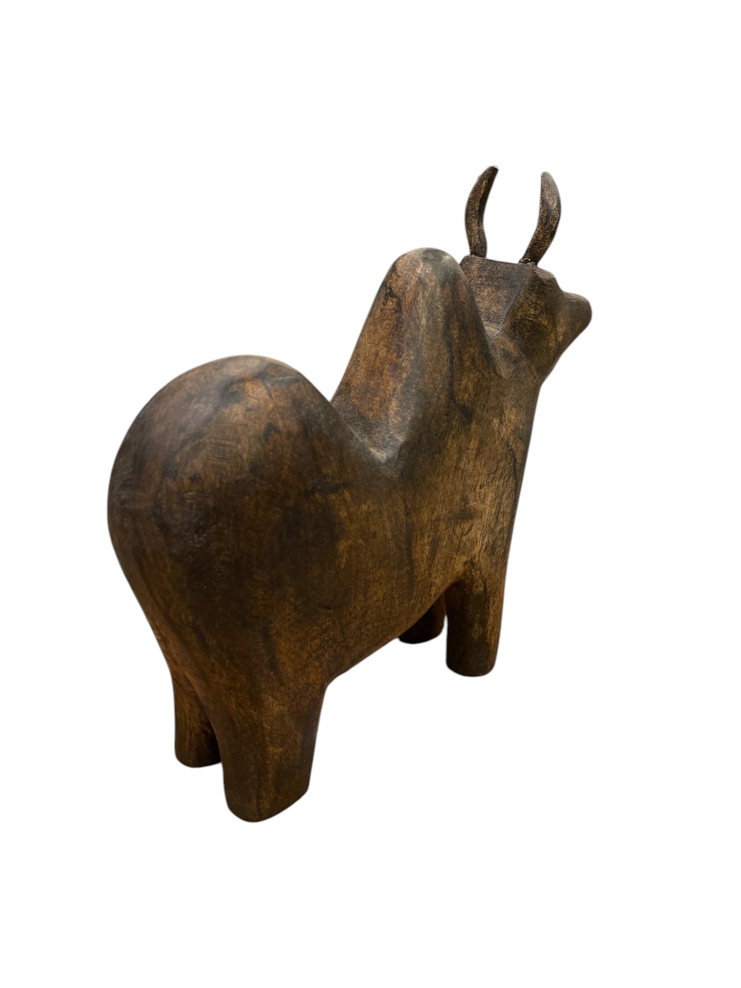 Wooden Bull Curio