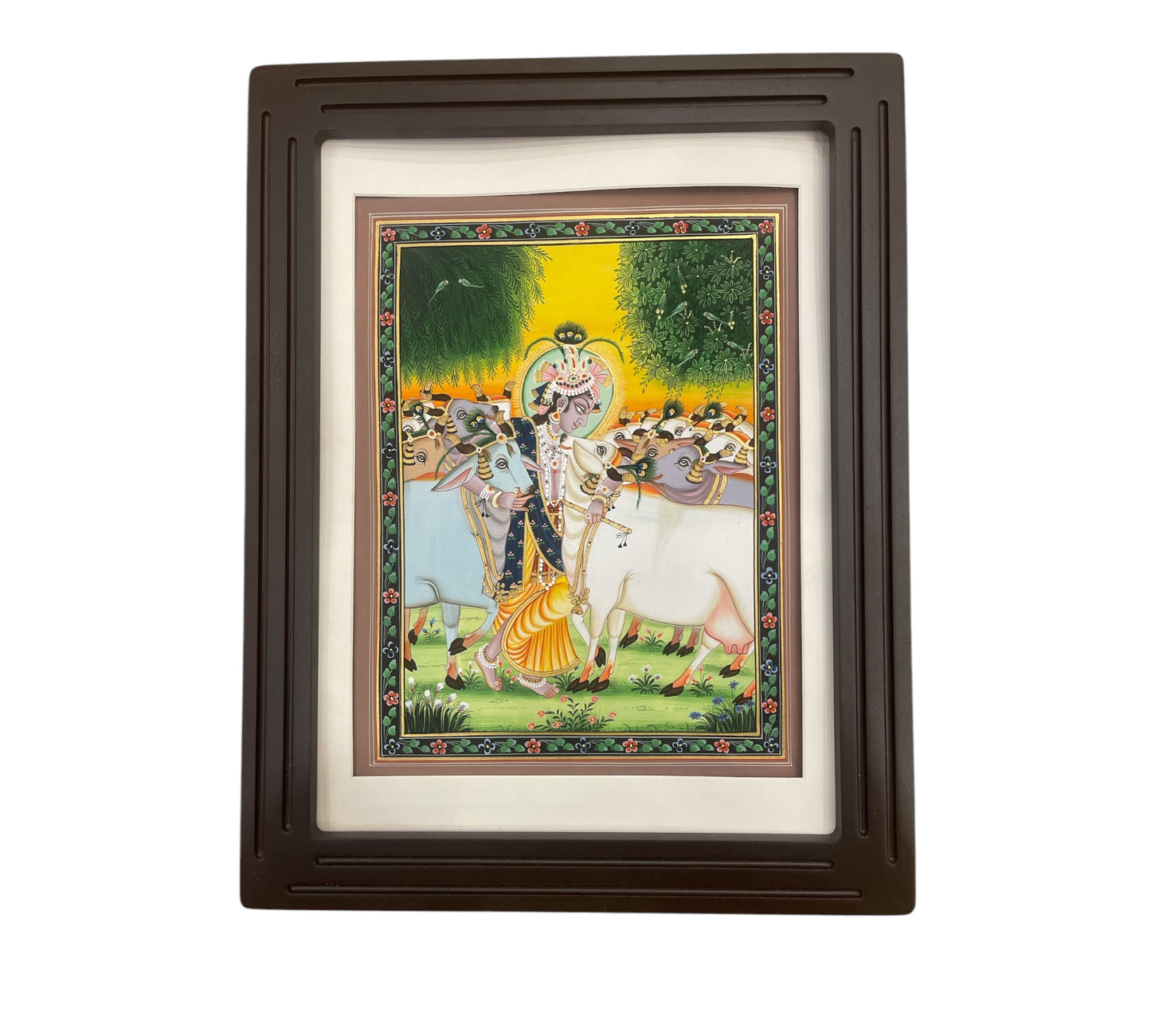 Krishna with Kamadhenu Pichwai