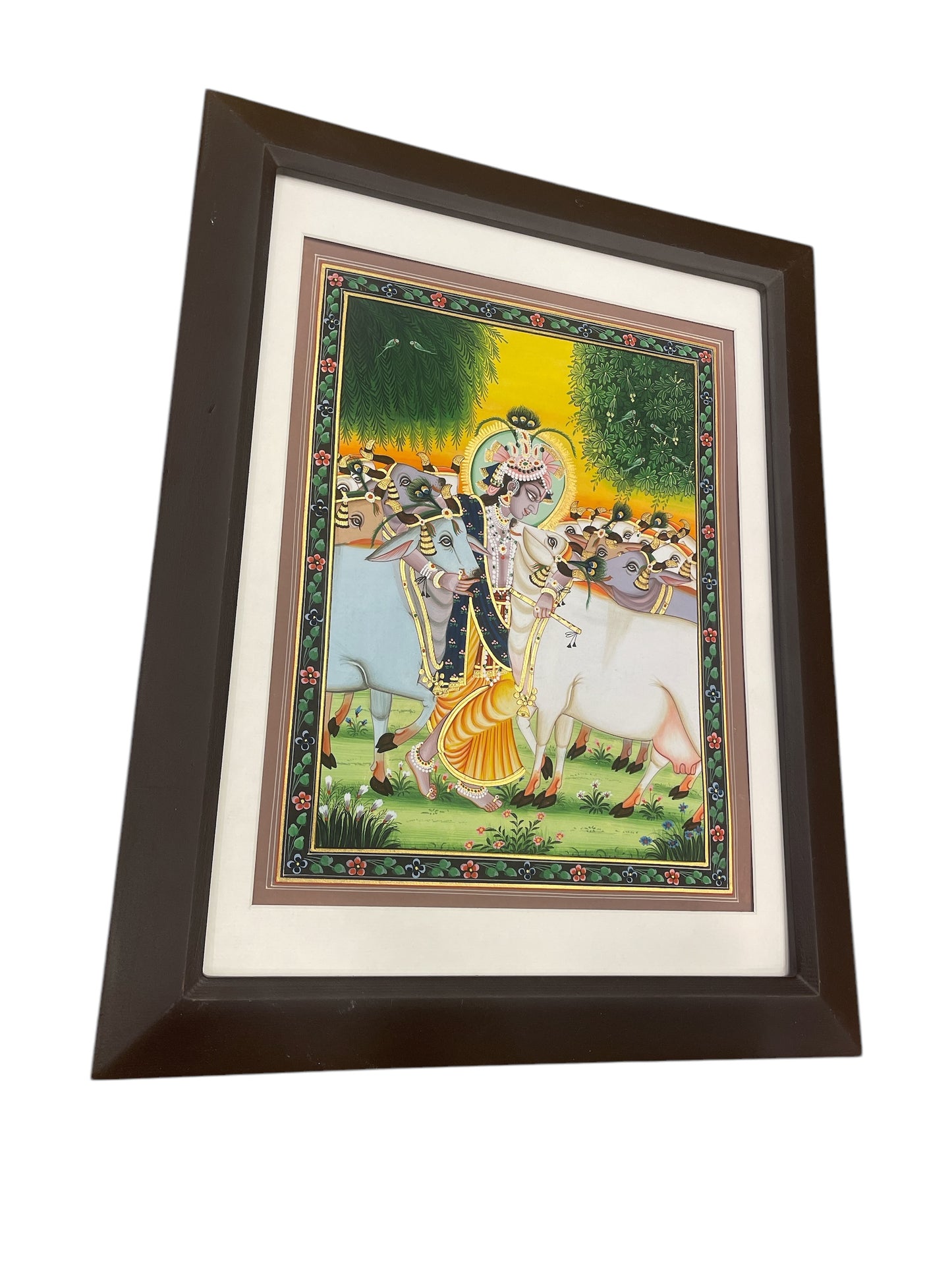 Krishna with Kamadhenu Pichwai