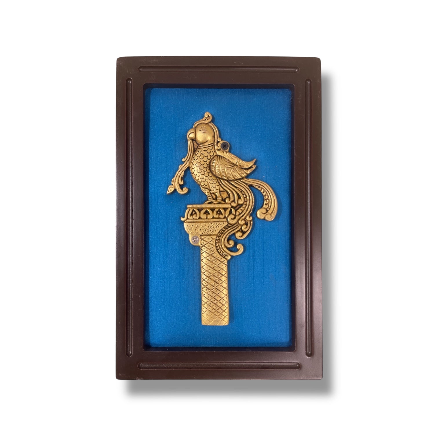Brass Blue WallArt Set
