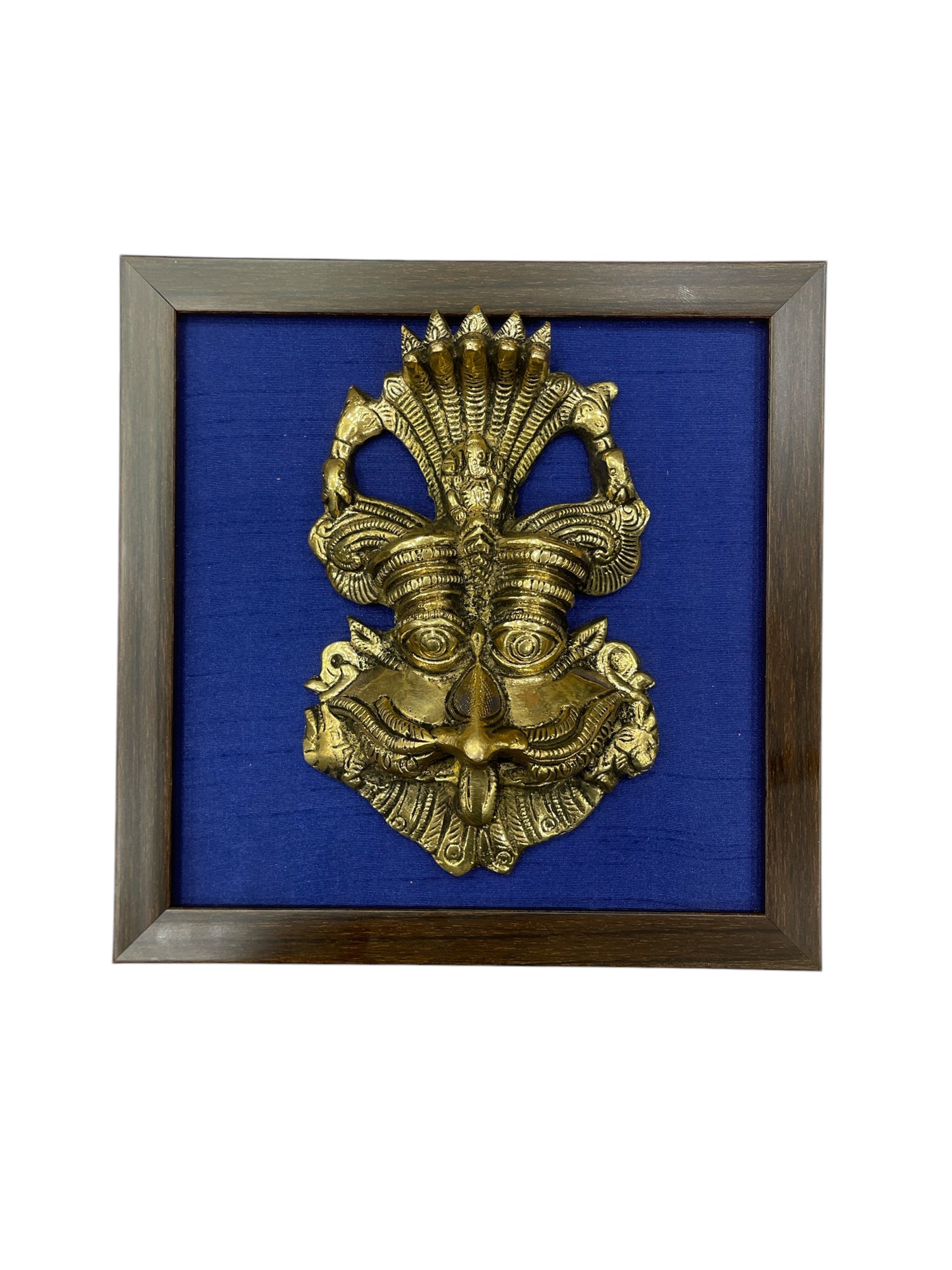 Blue Wall Art with Dhanvanthri Highlight