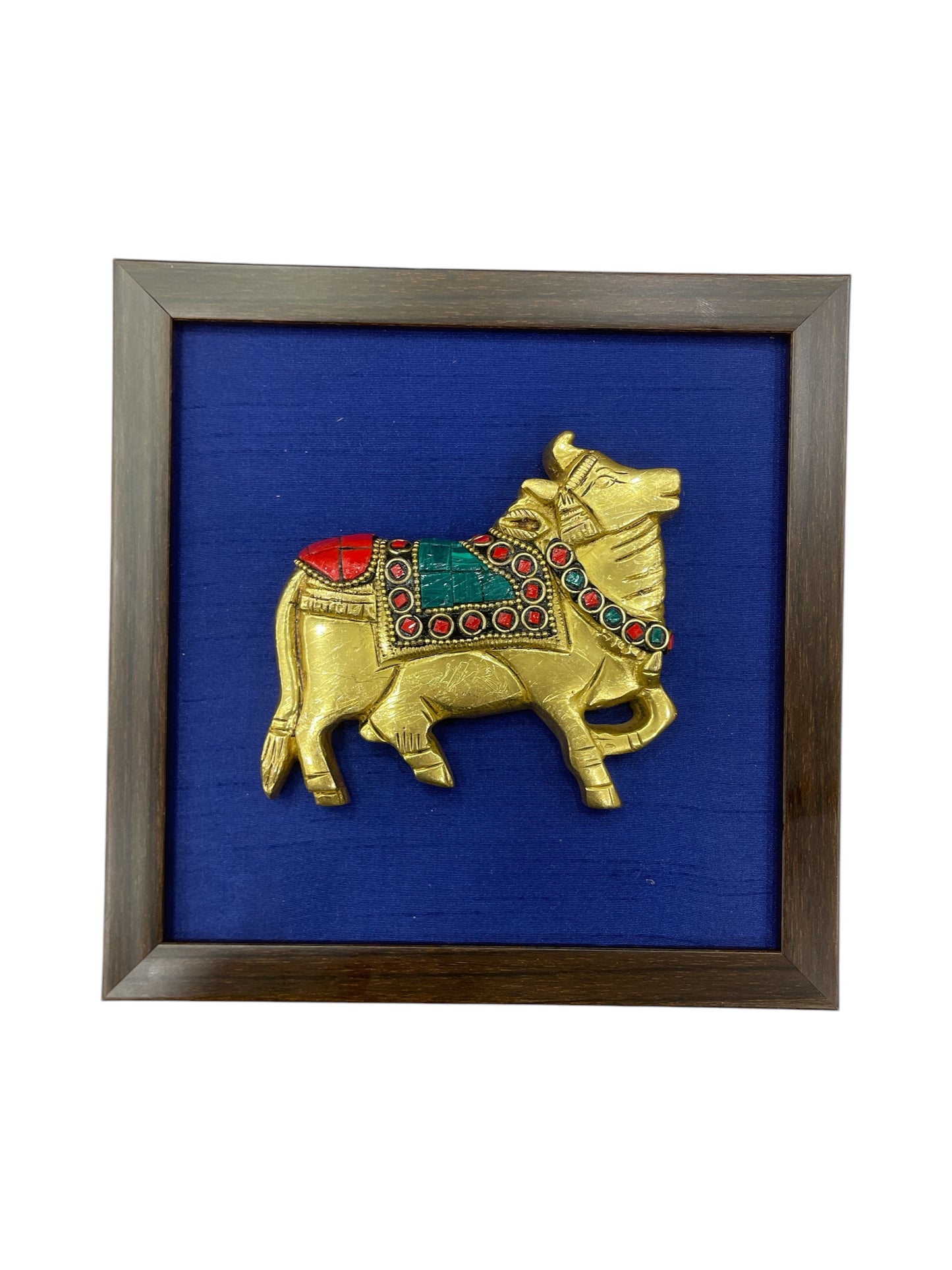Blue Wall Art with Dhanvanthri Highlight