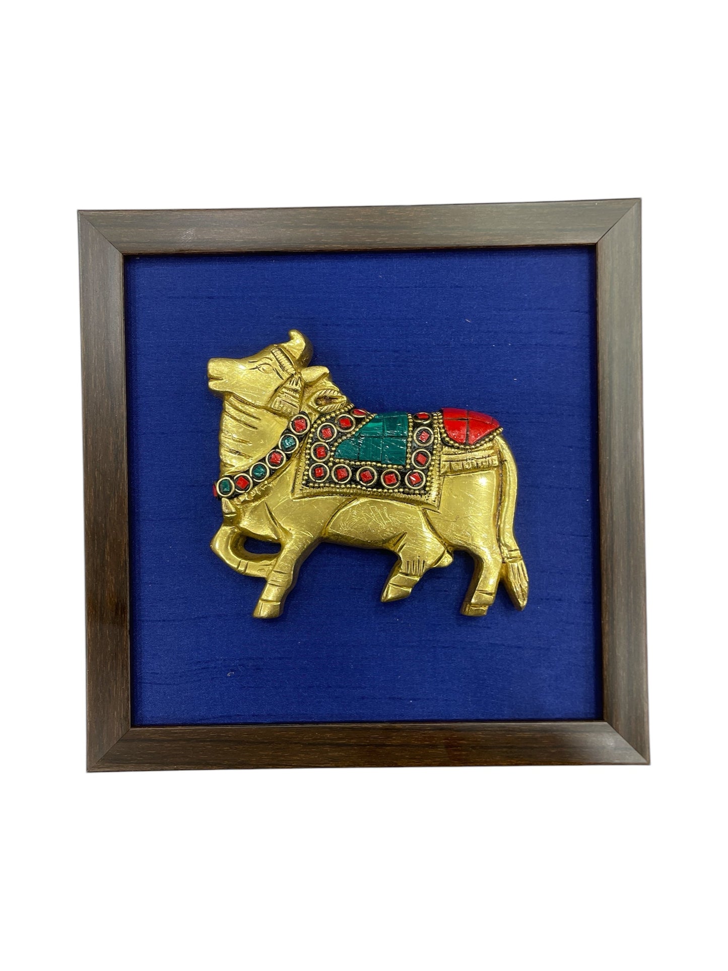 Blue Wall Art with Dhanvanthri Highlight