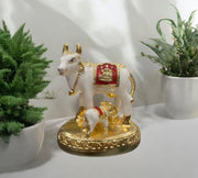 Kamadhenu vastu in Gold & white color