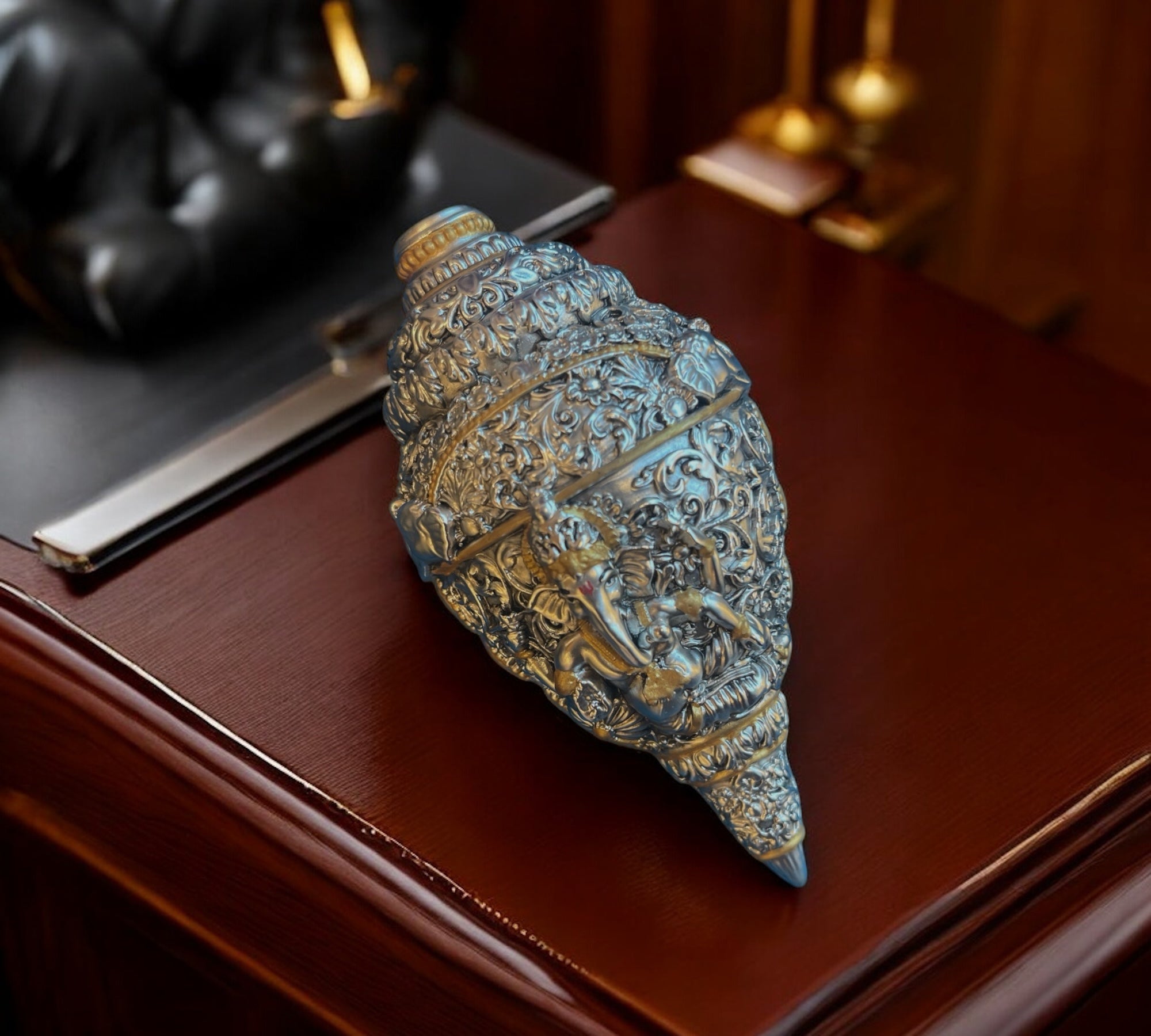 Ganesha Shank Sterling silver & gold plated embellishment