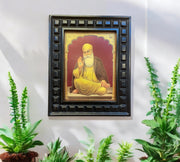 Guru nanak - 2 gold foiled artwork in wooden frame
