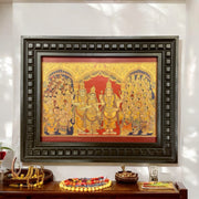 Girija Kalyanam Gold Leafed Art With Wooden Frame