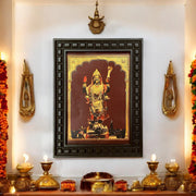 Maa Kaali Gold Leafed Art With Wooden Frame