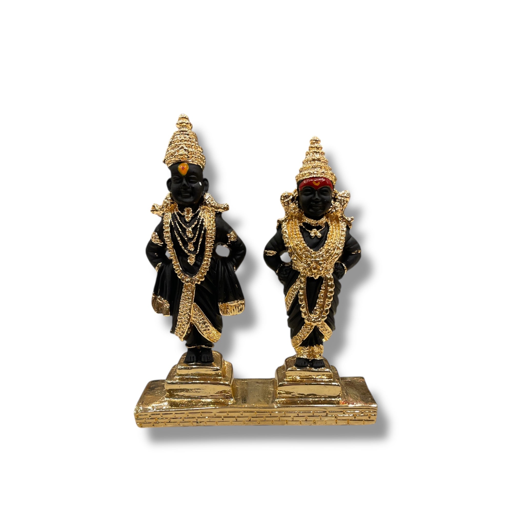 Vittalla Rukmini Idol Set – Black & Gold Finish