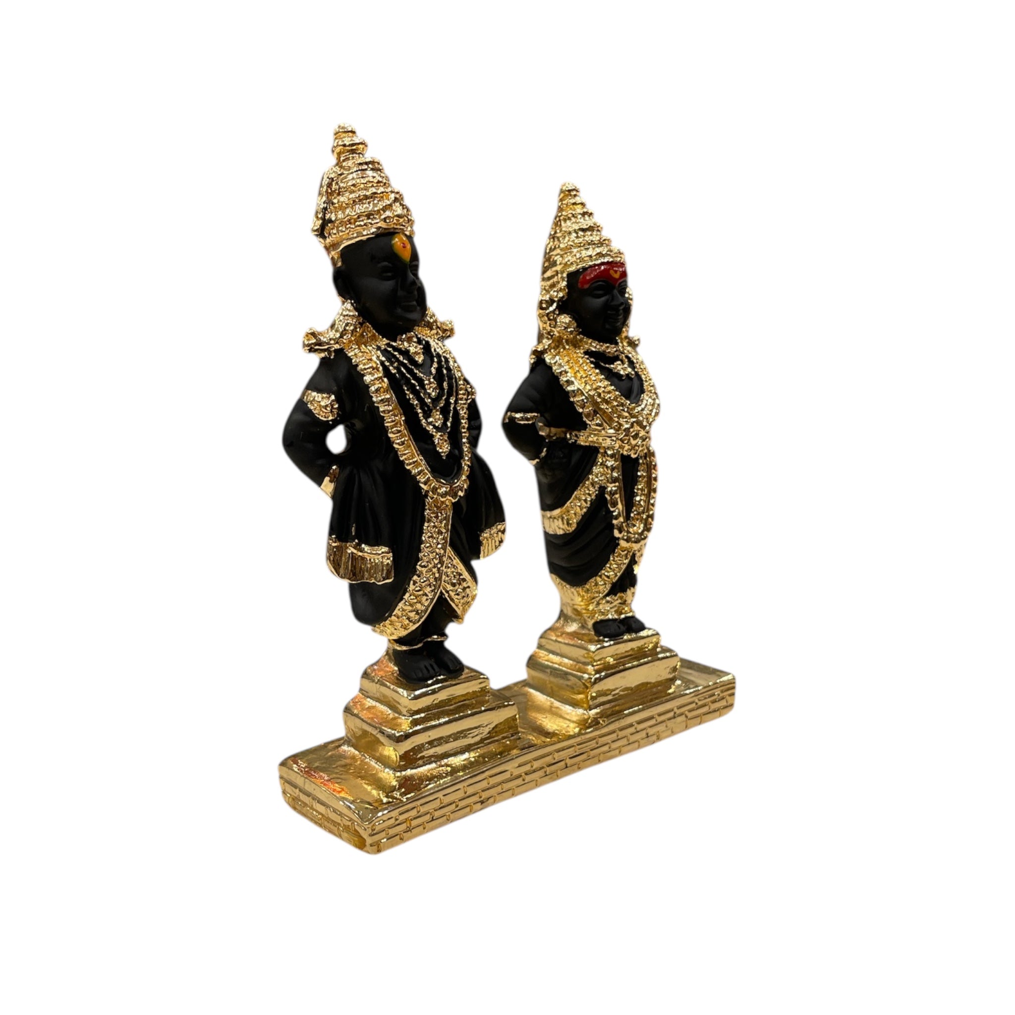 Vittalla Rukmini Idol Set – Black & Gold Finish
