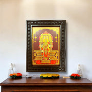 Madurai Meenakshi - 2 Gold Leafed art Within Wooden Frame