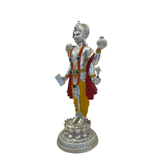 Dhanvantri Silver Finish Statue
