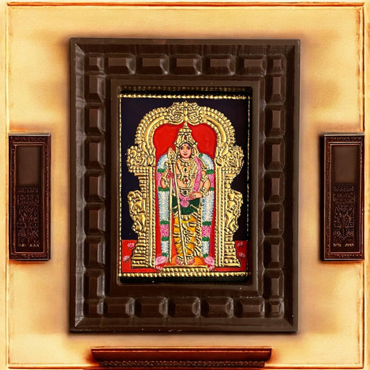 Thiruchendur Murugan Tanjore Painting – Traditional Handcrafted Art with Gold Foil