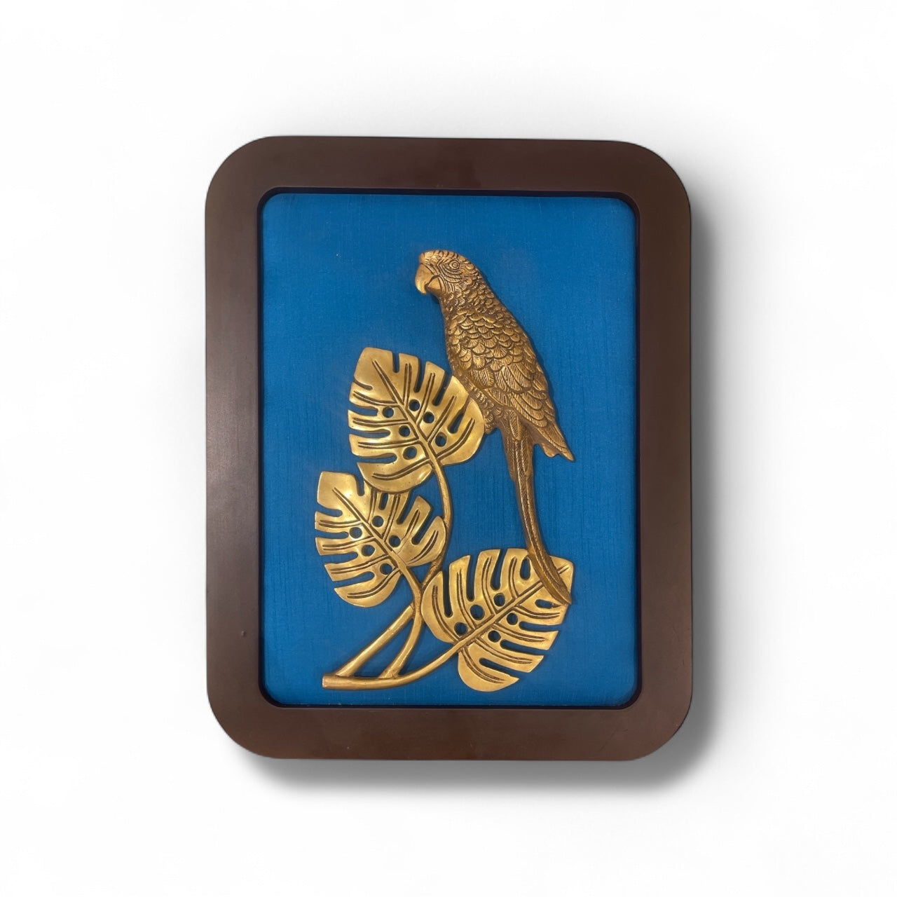 Brass Divine Wall Art Set with Sky Blue Backdrop by Estudio