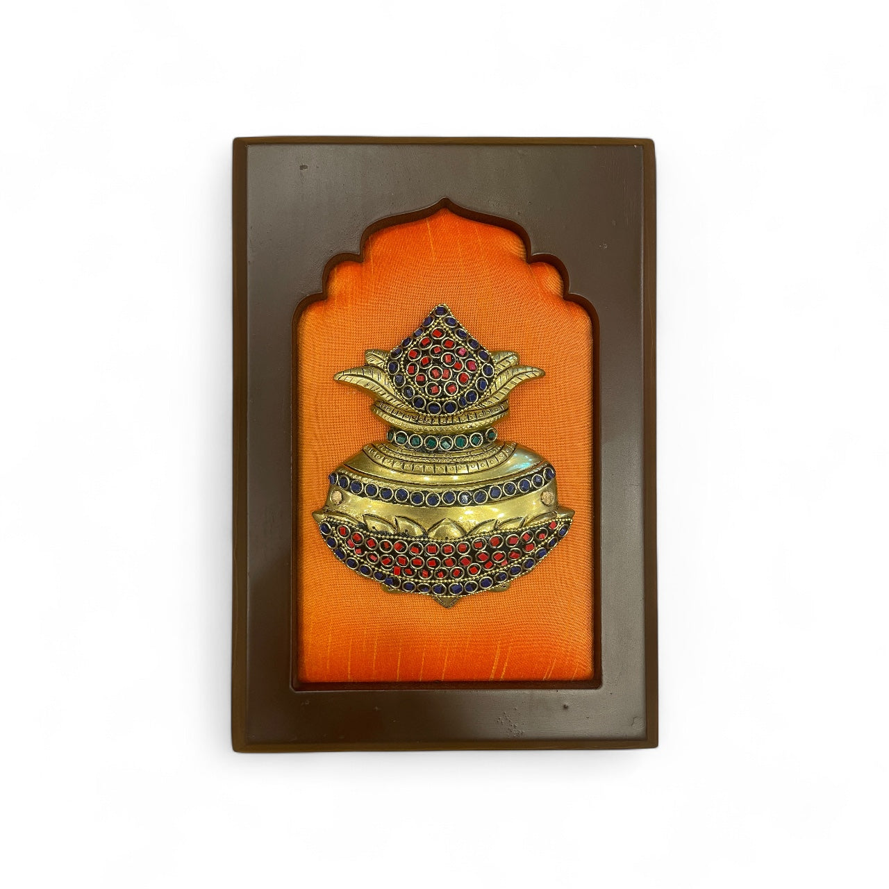 Brass Ganesh Shankh with 4 Element Set