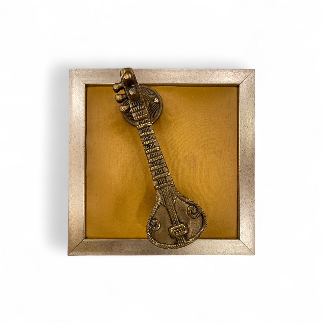 Golden Brass Wall Art Set – Kalpavriksha with Divine Elements.