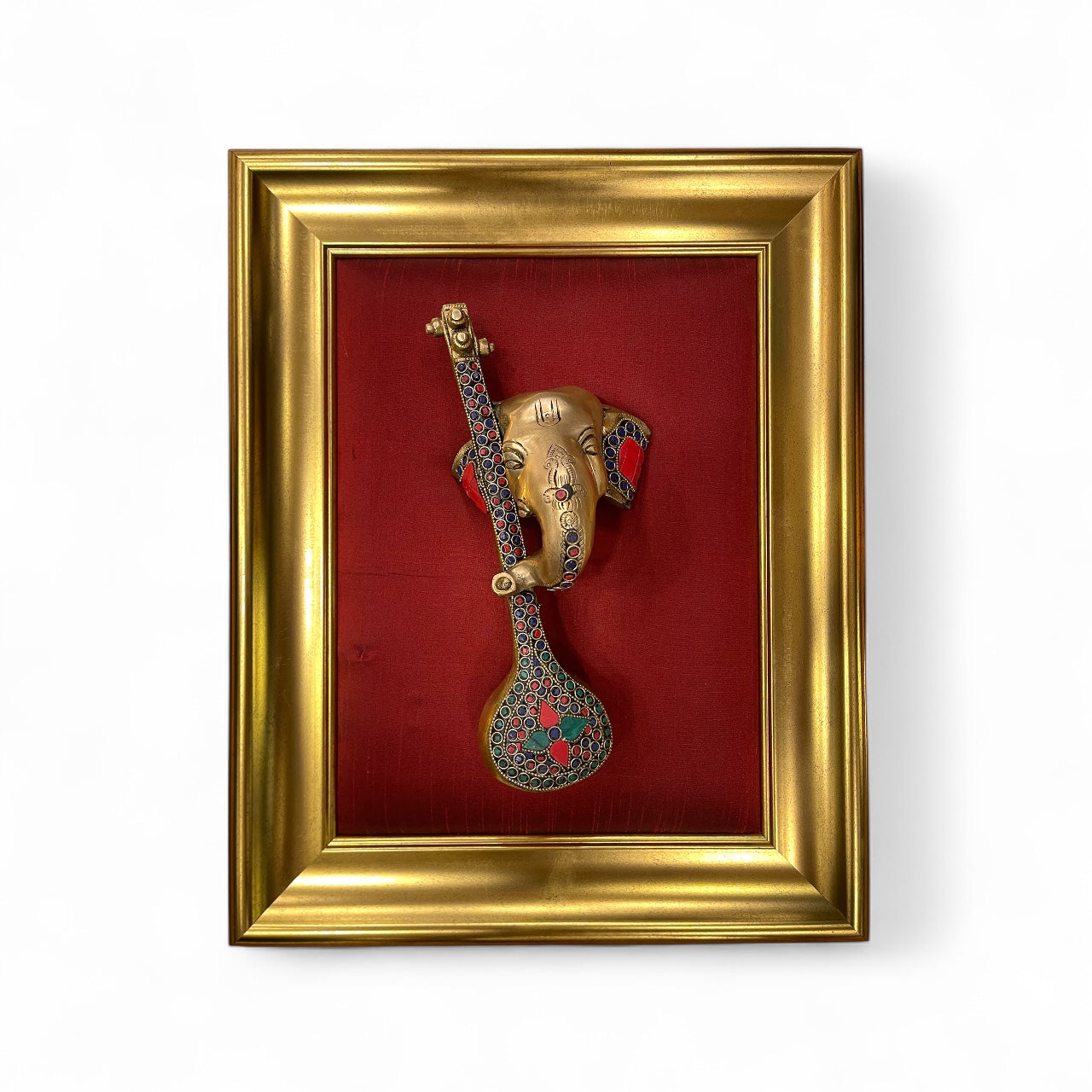 Vidya Ganapathi Brass Wall Art