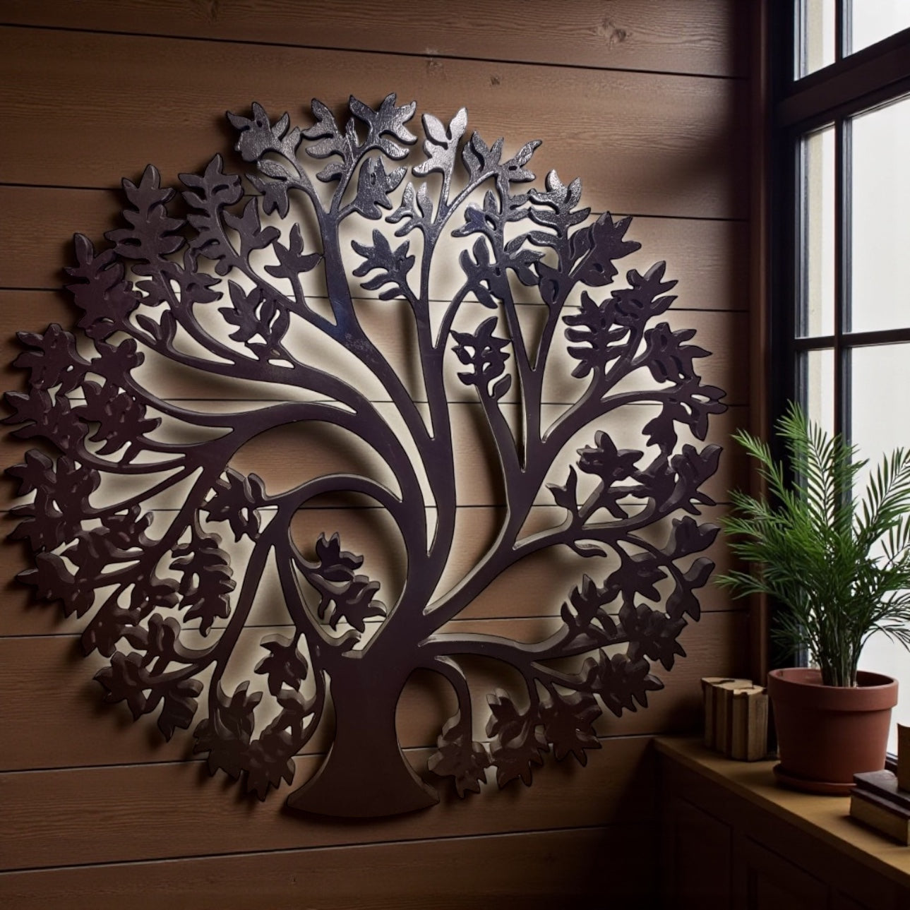 Wooden Kalpavriksha With LED Light