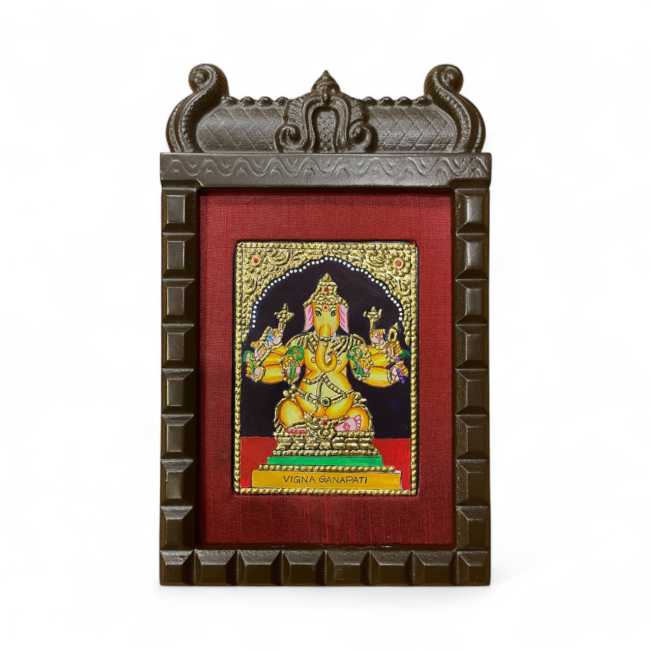 Vigna Ganapati Tanjore Painting