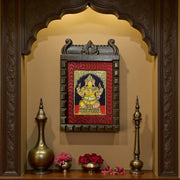 Rinamochana Ganapati Tanjore Painting