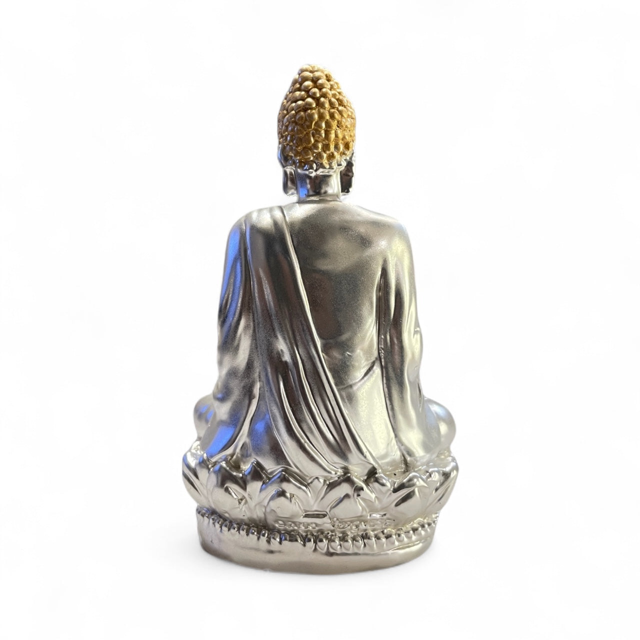 Silver Buddha idol