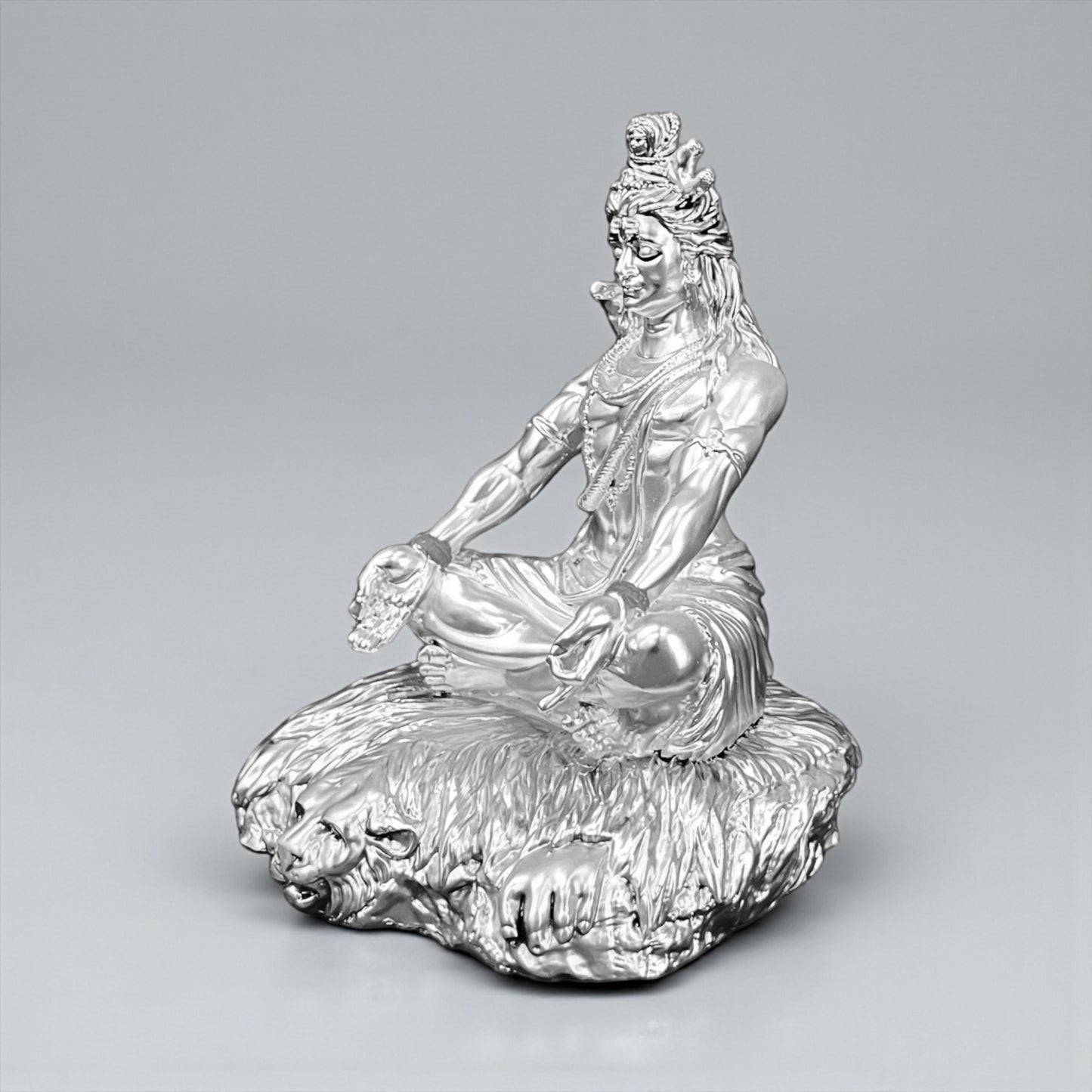 Silver Lord Shiva Idol