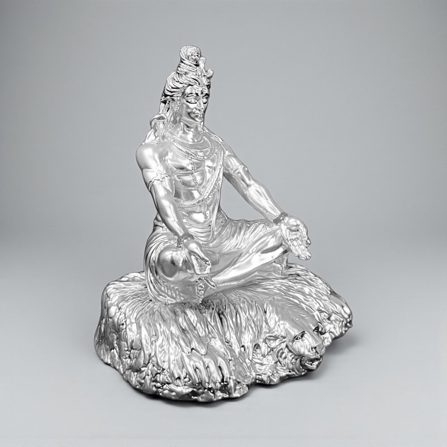 Silver Lord Shiva Idol