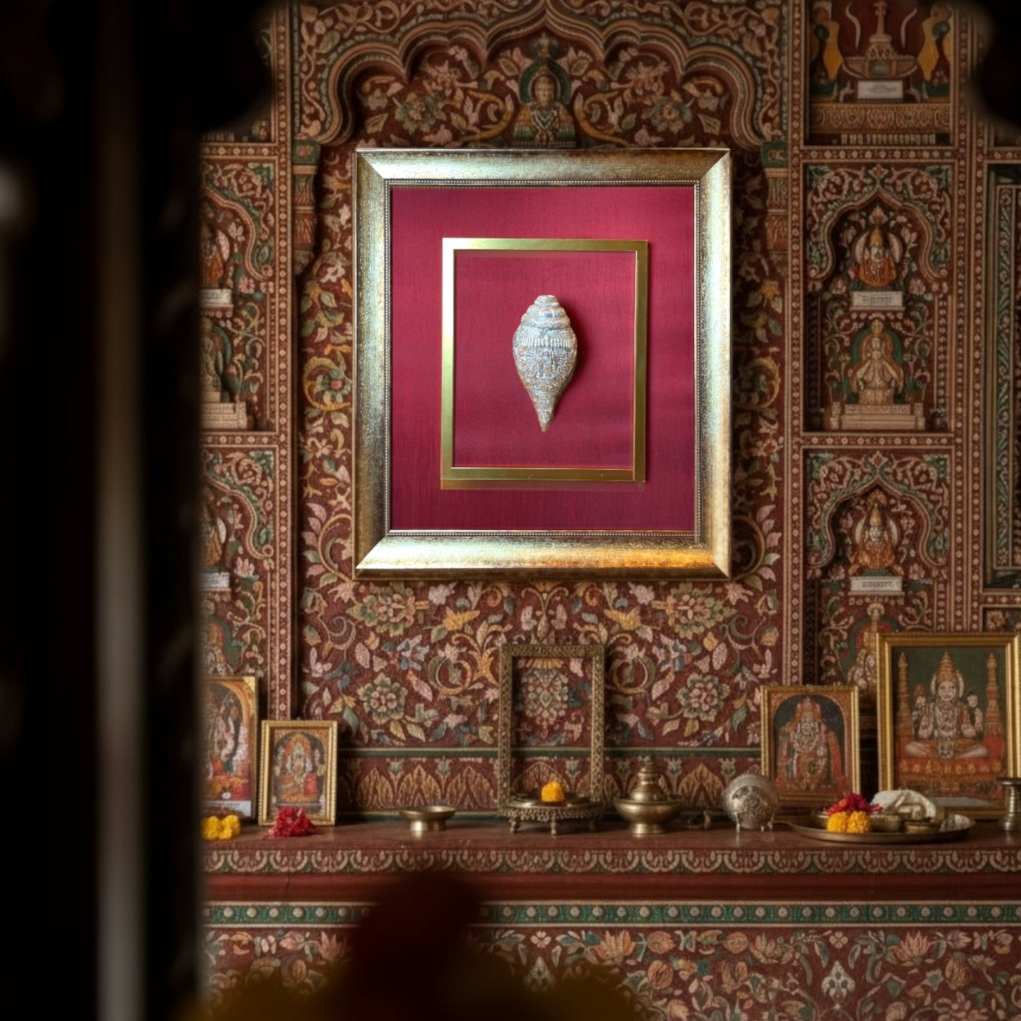 Vishnu Vishwaroopa Shankh – 92.5 Sterling Silver | Bulk Customized Spiritual Souvenir by Estudio