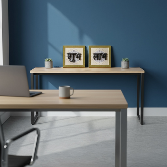 Subh Labh Wall Art – 8 x 8 Inches | Premium Spiritual Home Decor by Estudio