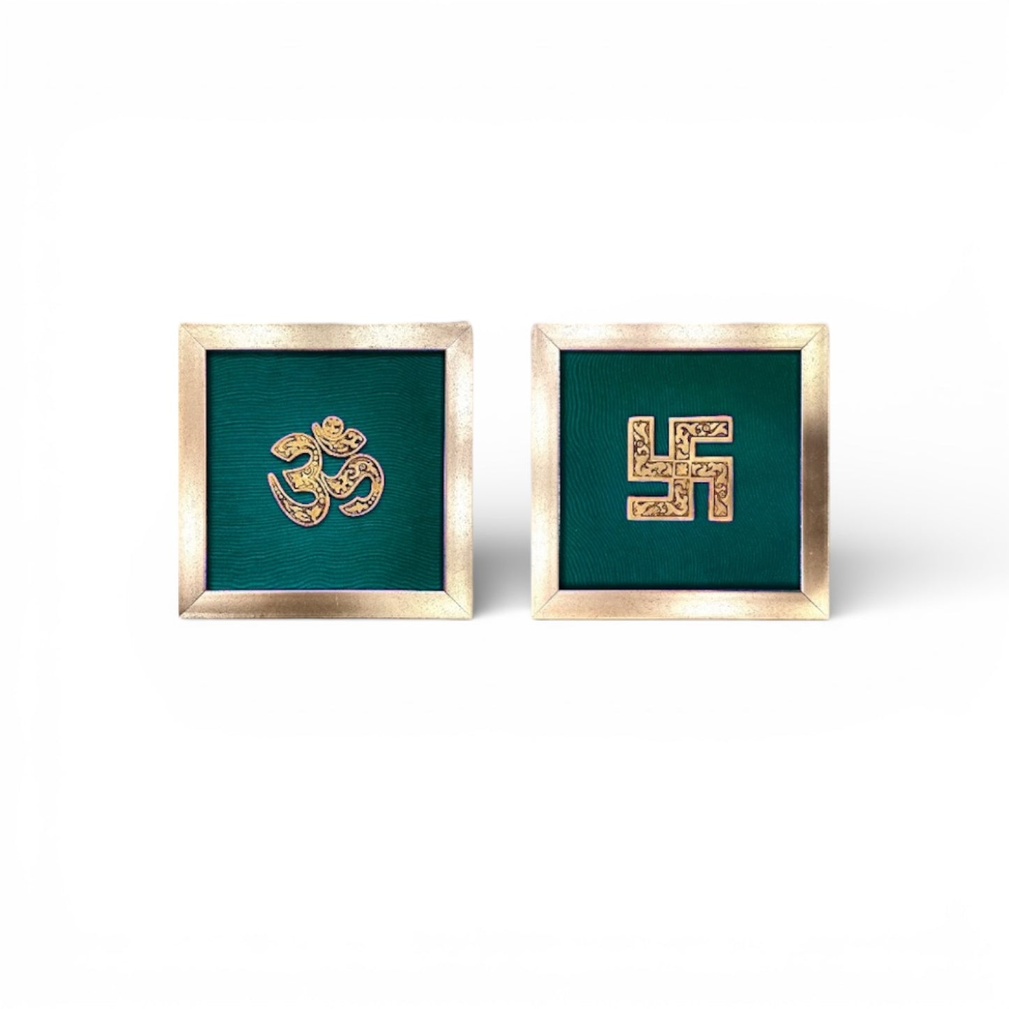 Brass Om & Swastik Frames
