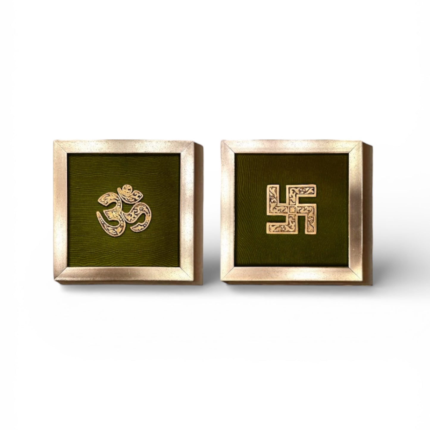 Brass Om & Swastik Frames-4