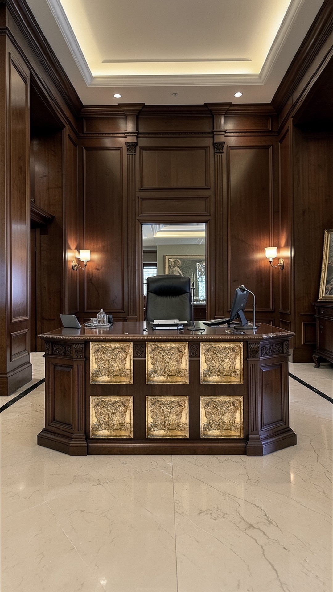 Luxury Metal Bird Art | Elegant Entrance Decor for Home & Office
