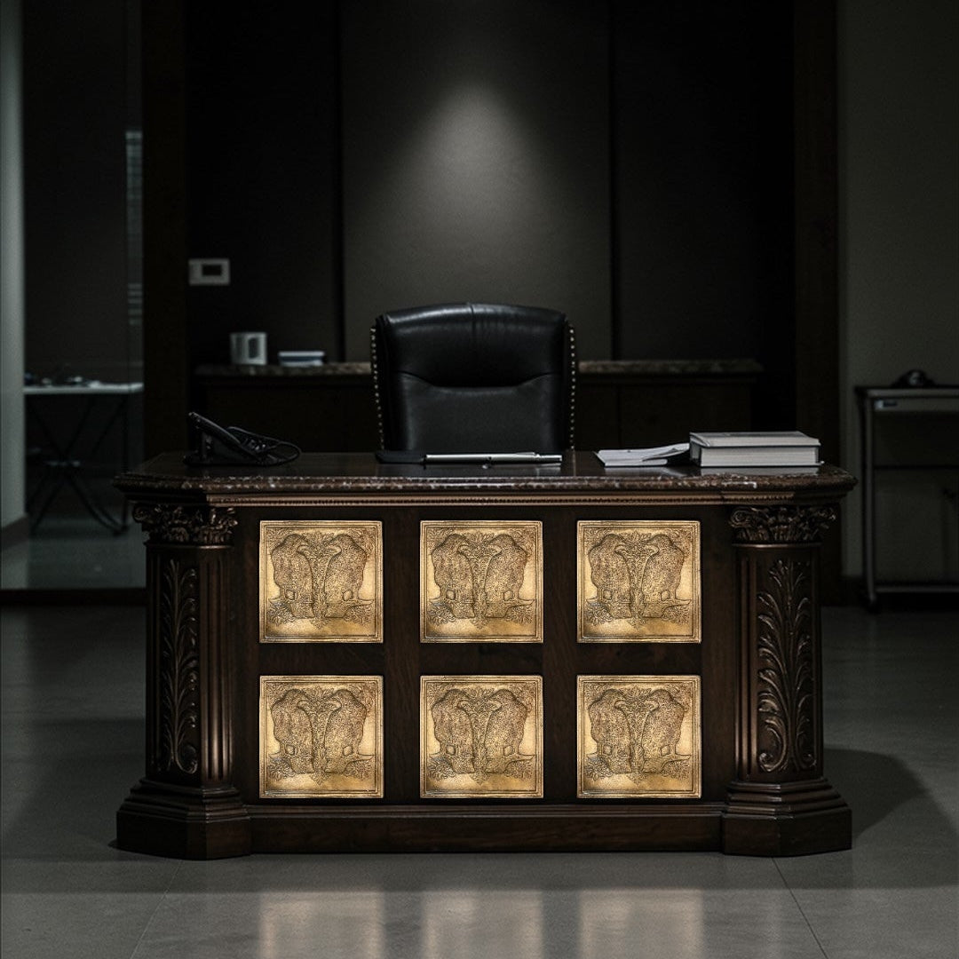 Luxury Metal Bird Art | Elegant Entrance Decor for Home & Office