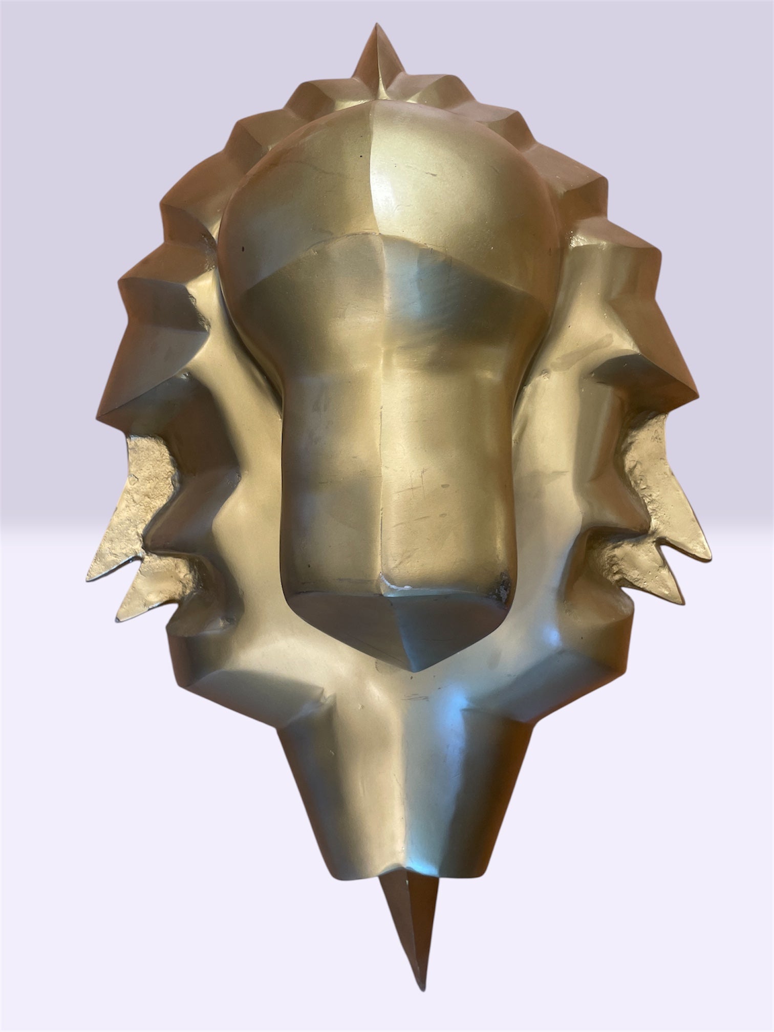 Luxury Mild Steel Gold Lion Wall Décor | Modern Metal Lion Wall Art for Elegant Homes