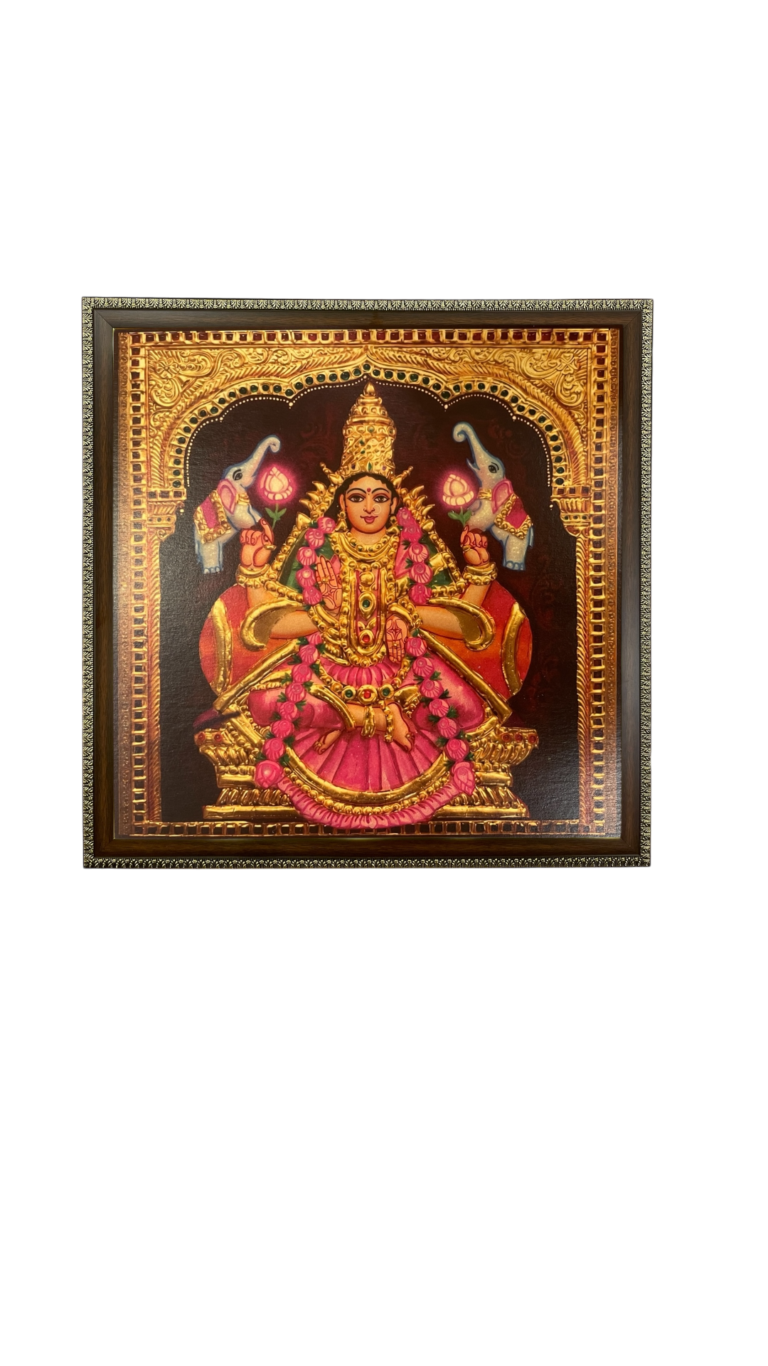 Ashta Lakshmi Gold Leaf Art Frame | Luxury Pooja Room Wall Decor | Divine 8 Lakshmi Set.