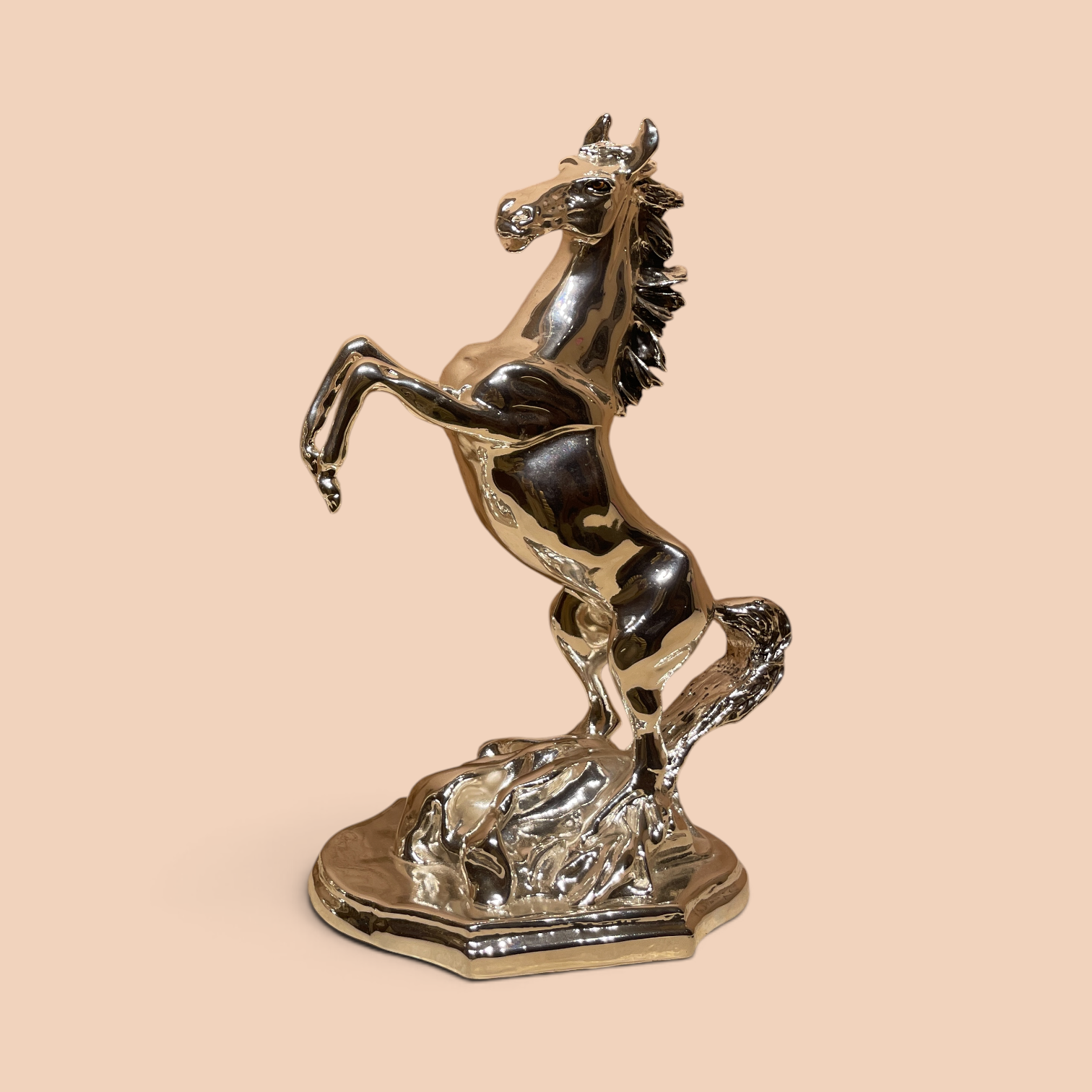 Premium Sterling Silver Horse Statue Pair | Vastu Lucky Horse Sculpture | Luxury Decor