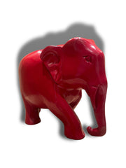 Wooden Vastu Elephants - Red