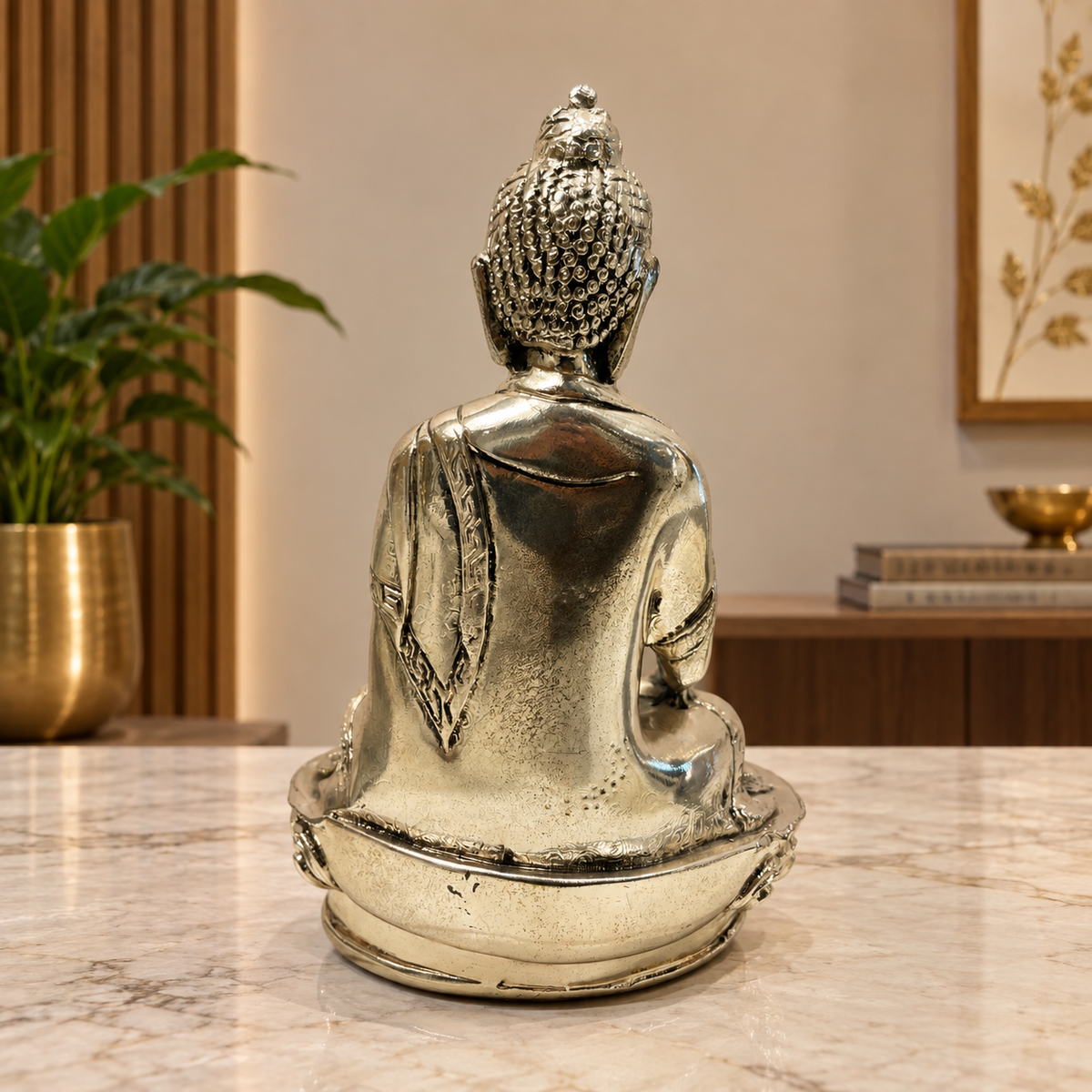 Premium Silver Plated Buddha Idols | Luxury Spiritual Home Decor