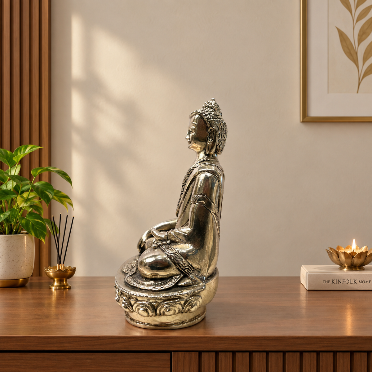 Premium Silver Plated Buddha Idols | Luxury Spiritual Home Decor