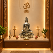 Premium Silver Plated Buddha Idols | Luxury Spiritual Home Decor