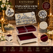 Silver Plated Butterfly Jewelry Box | Made by ESTUDIO ✨