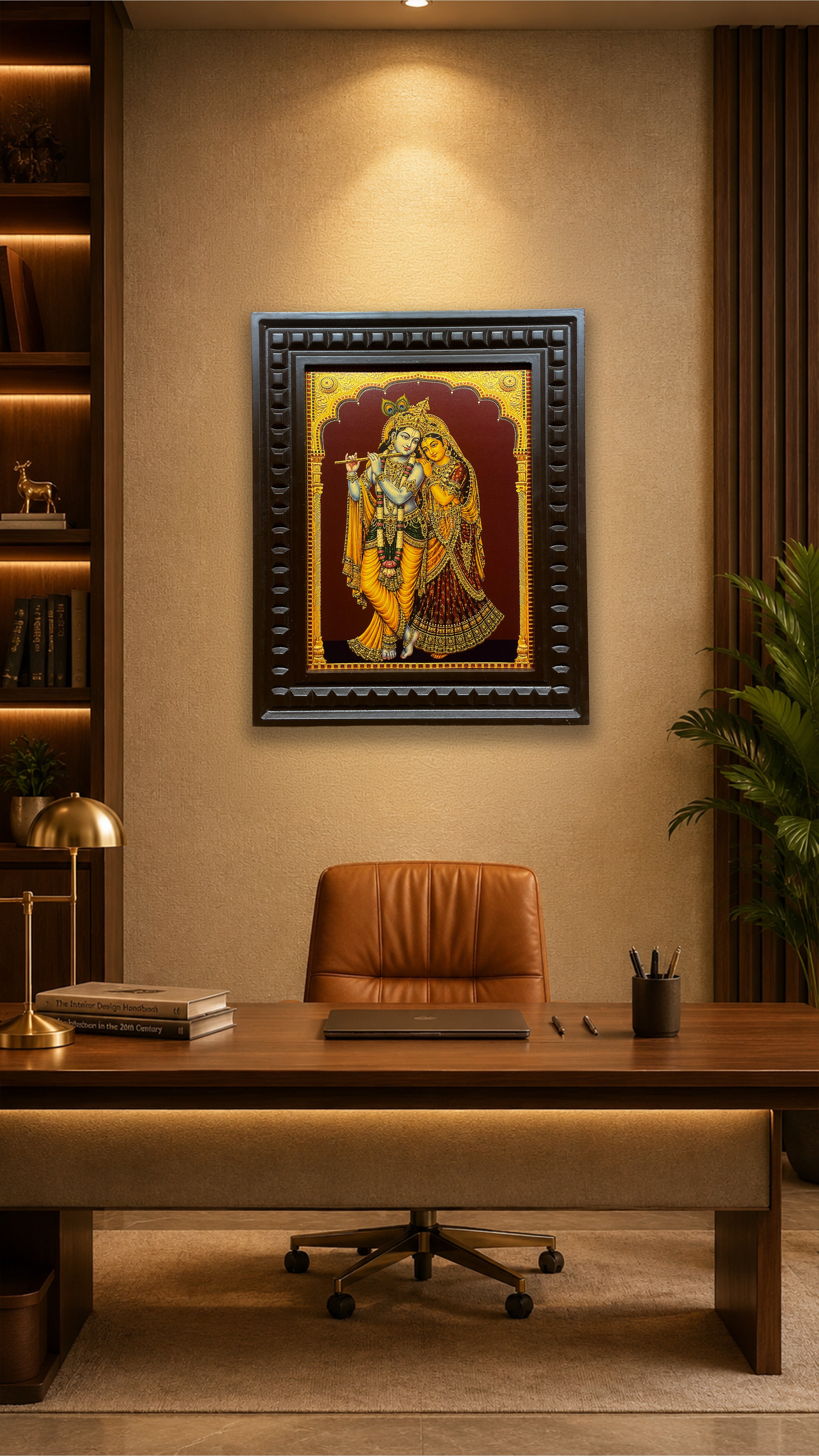 Radha Krishna Gold Leaf Art | Luxury Wall Art & Home Decor – ESTUDIO