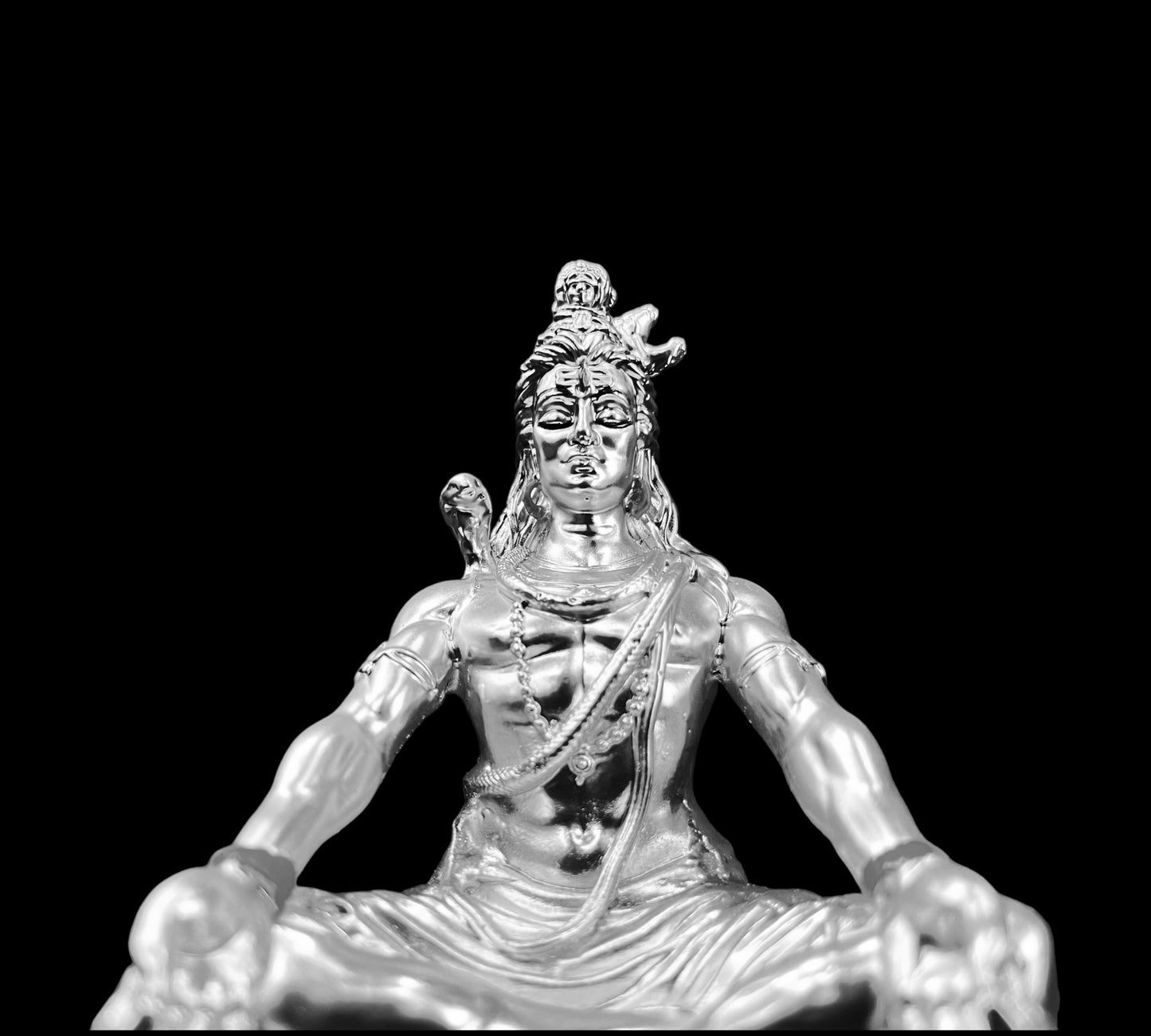 Silver Lord Shiva Idol