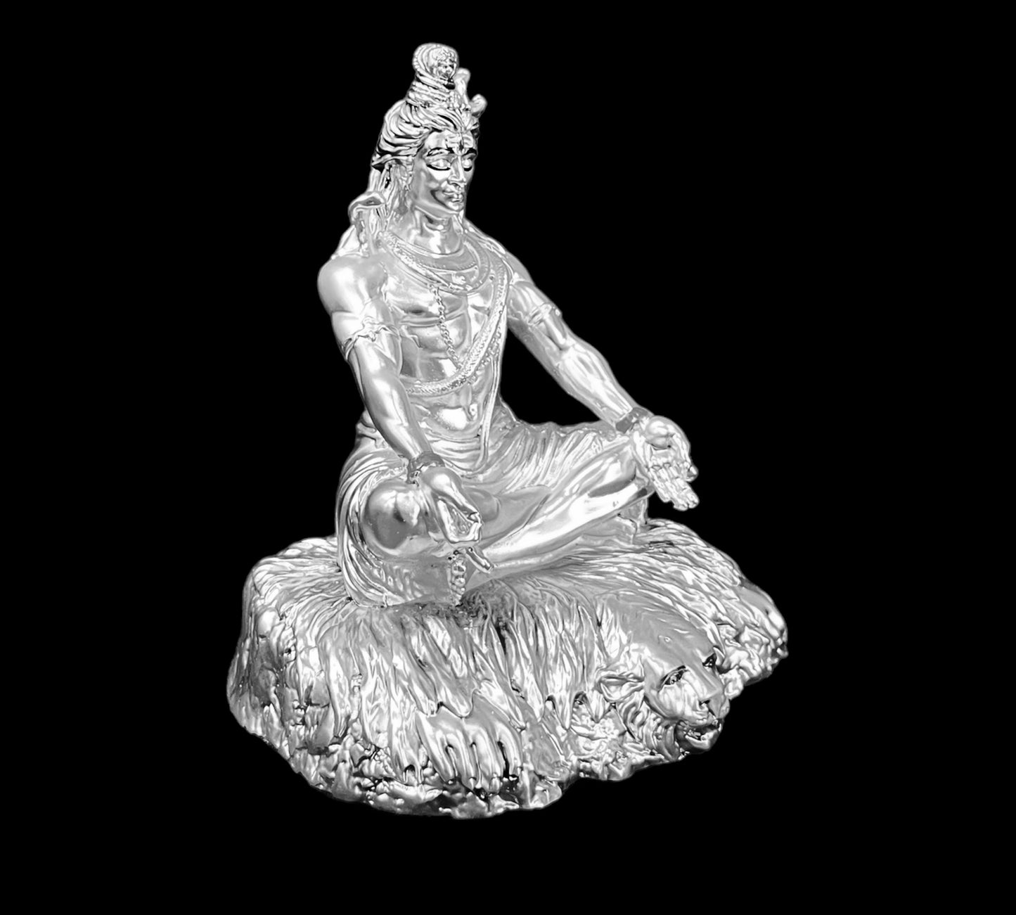 Silver Lord Shiva Idol